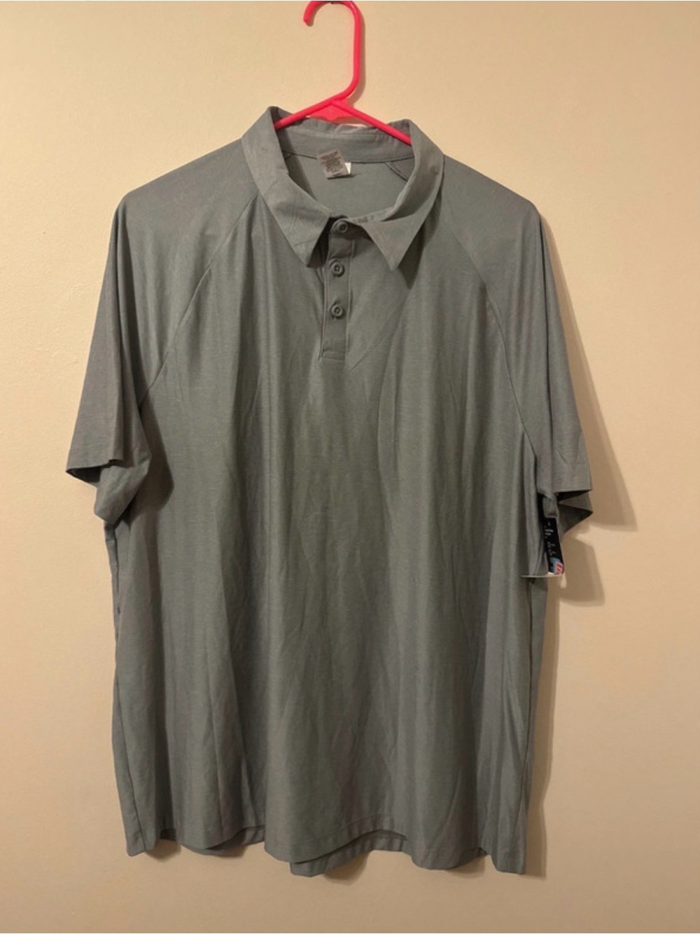 Xersion Men's Olive Gray Performance Polo
